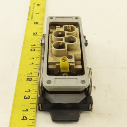 ILME Flange Mount Bulkhead Cable Connector 600V 4P Female