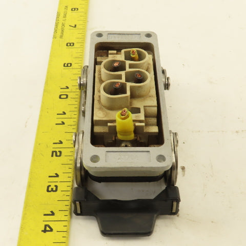 ILME Flange Mount Bulkhead Cable Connector 600V 4P Female
