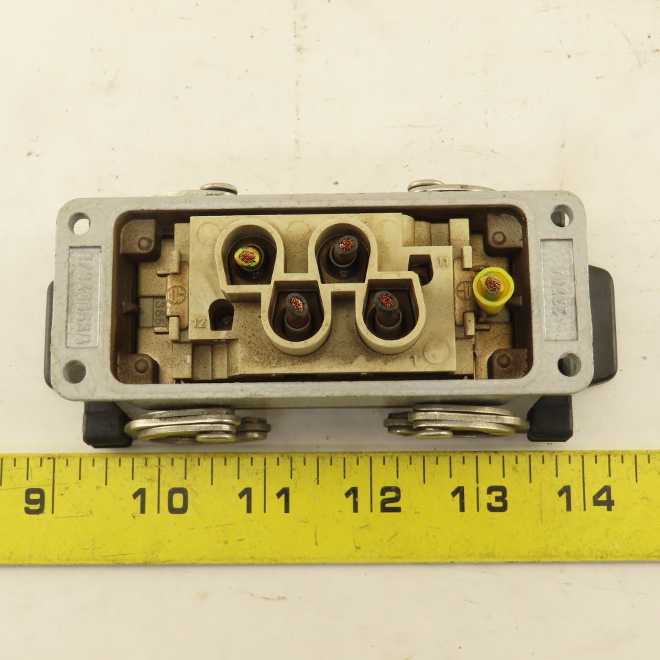 ILME Flange Mount Bulkhead Cable Connector 600V 4P Female