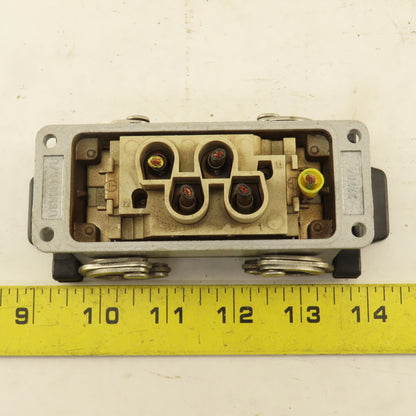 ILME Flange Mount Bulkhead Cable Connector 600V 4P Female