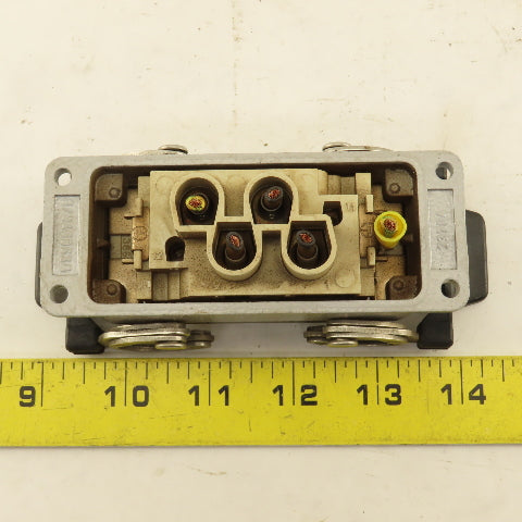 ILME Flange Mount Bulkhead Cable Connector 600V 4P Female
