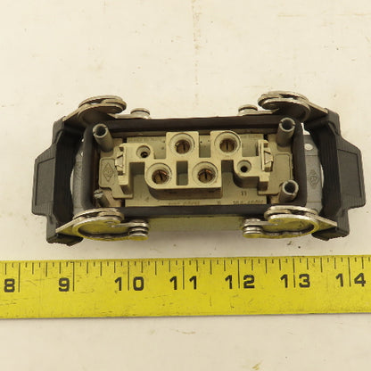 ILME Flange Mount Bulkhead Cable Connector 600V 4P Female