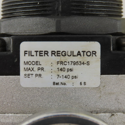 Jupiter Pneumatics FRC179534-S 1" NPT Compressed Air Filter Regulator 7-140PSI
