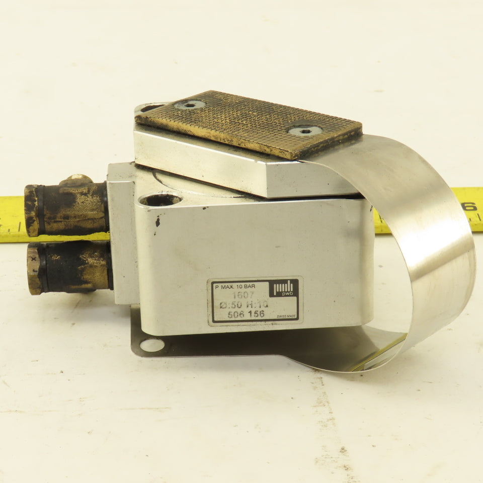 PWB 1607 50mm Bore 10mm Stroke Grounded Serrated Hold Down Gripper