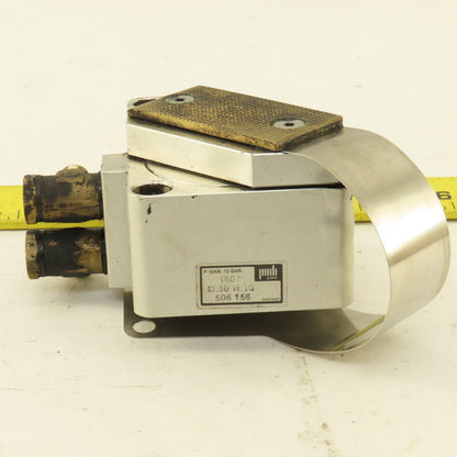 PWB 1607 50mm Bore 10mm Stroke Grounded Serrated Hold Down Gripper
