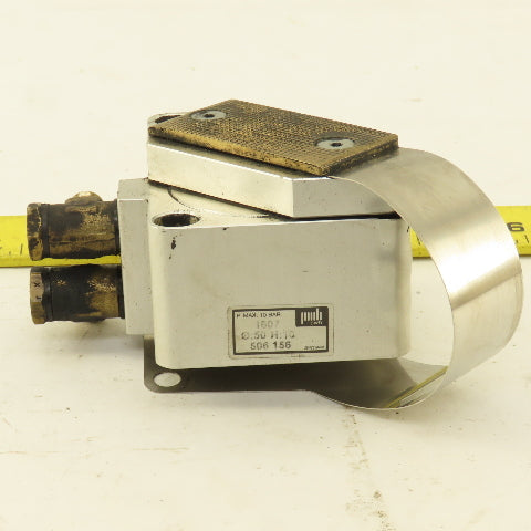 PWB 1607 50mm Bore 10mm Stroke Grounded Serrated Hold Down Gripper