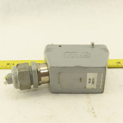 Epic CXM 4/2 600V 4 Pin Male Connector Angle Side Entry Hood Assembly