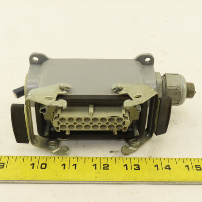 ILME 500V 16 Pin Female Connector Side Entry Hood End Terminal Assembly