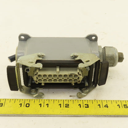 ILME 500V 16 Pin Female Connector Side Entry Hood End Terminal Assembly
