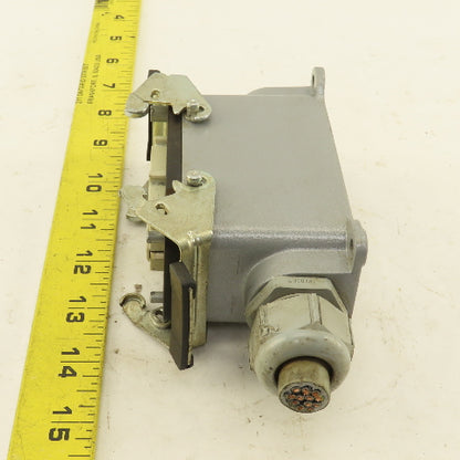 ILME 500V 16 Pin Female Connector Side Entry Hood End Terminal Assembly