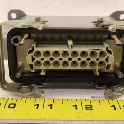 ILME 500V 16 Pin Female Connector Side Entry Hood End Terminal Assembly