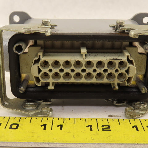 ILME 500V 16 Pin Female Connector Side Entry Hood End Terminal Assembly