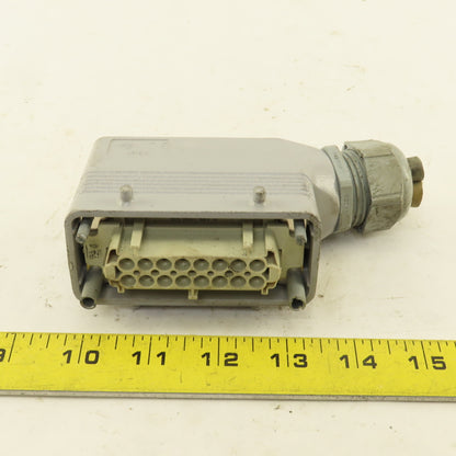 ILME 500V 16 Pin Female Connector Angle Side Entry Hood  Assembly