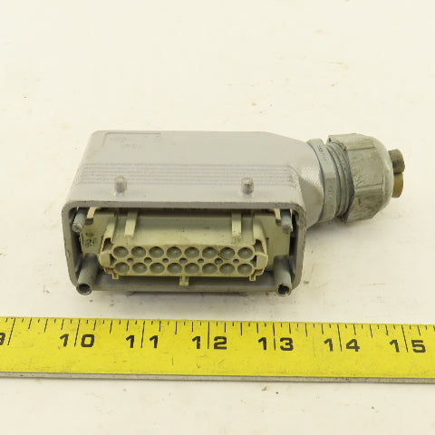 ILME 500V 16 Pin Female Connector Angle Side Entry Hood  Assembly
