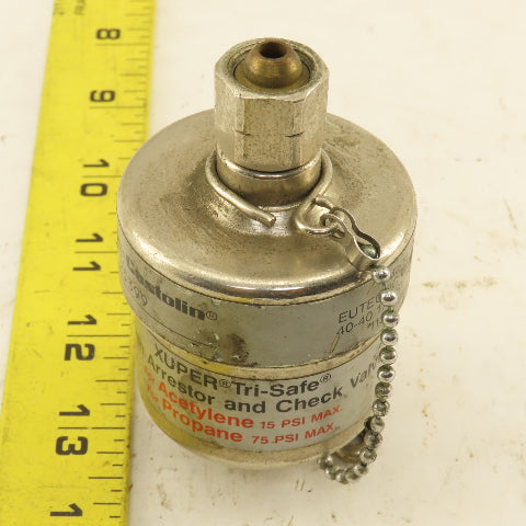 Eutectic Castolin EF62004 Xuper Tri-Safe Flash Arrestor Acetylene Propane