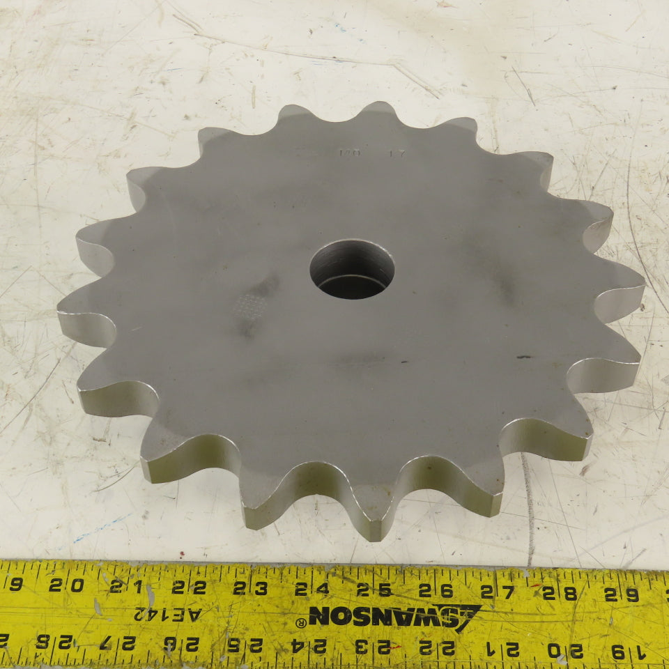 Martin #140 Roller Chain Sprocket 10-1/2" OD 17 Tooth 1-1/2" Stock Bore