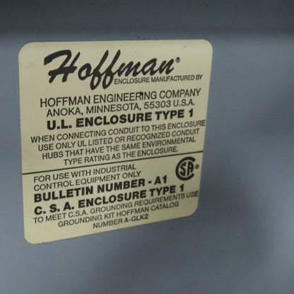 Hoffman 49"x36"x9" Wall Mount  Hinged Door Electrical Enclosure Type 1