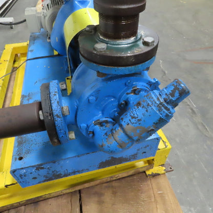 Viking Pump LQ4124B 3" Positive Displacement Cast Iron Pump Assembly 7.5Hp 3ph