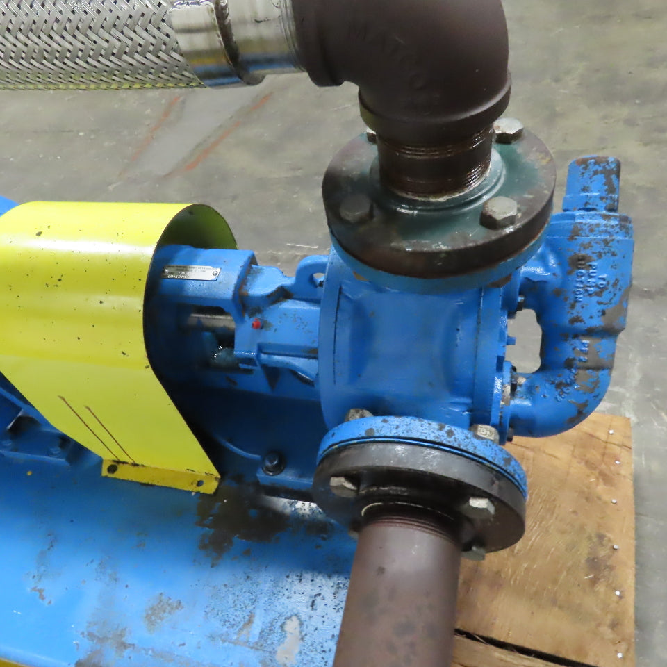 Viking Pump LQ4124B 3" Positive Displacement Cast Iron Pump Assembly 7.5Hp 3ph