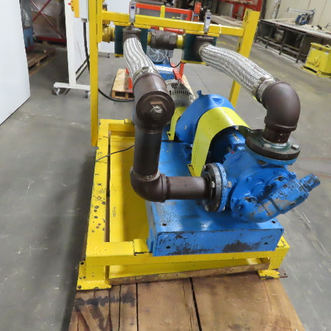 Viking Pump LQ4124B 3" Positive Displacement Cast Iron Pump Assembly 7.5Hp 3ph