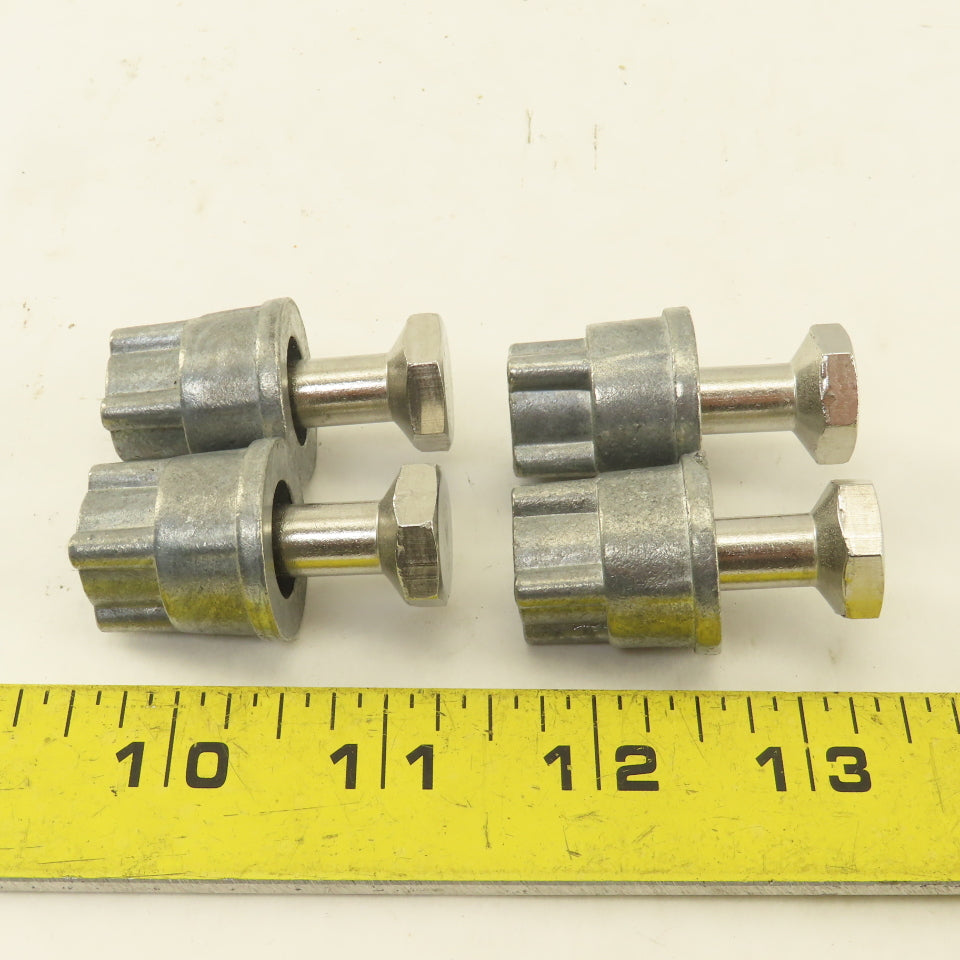 Quantum Storage 5/16" x 1-1/2" Modular Shelving Rack Leveling Feet Lot Of 4