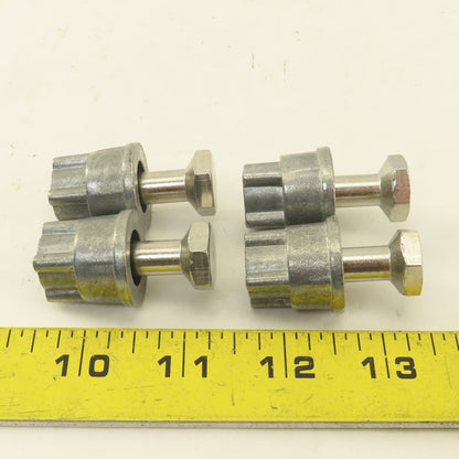 Quantum Storage 5/16" x 1-1/2" Modular Shelving Rack Leveling Feet Lot Of 4