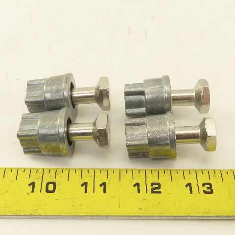 Quantum Storage 5/16" x 1-1/2" Modular Shelving Rack Leveling Feet Lot Of 4