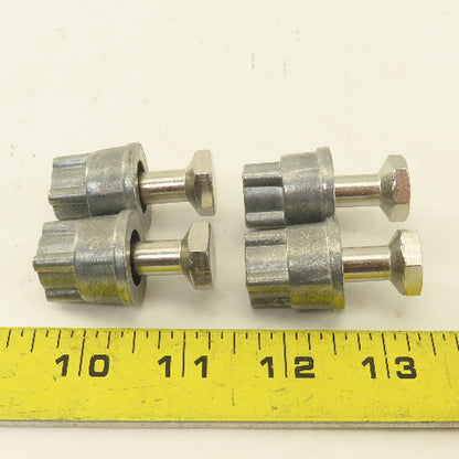 Quantum Storage 5/16" x 1-1/2" Modular Shelving Rack Leveling Feet Lot Of 4