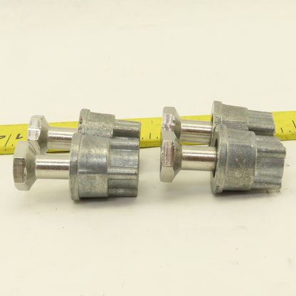 Quantum Storage 5/16" x 1-1/2" Modular Shelving Rack Leveling Feet Lot Of 4
