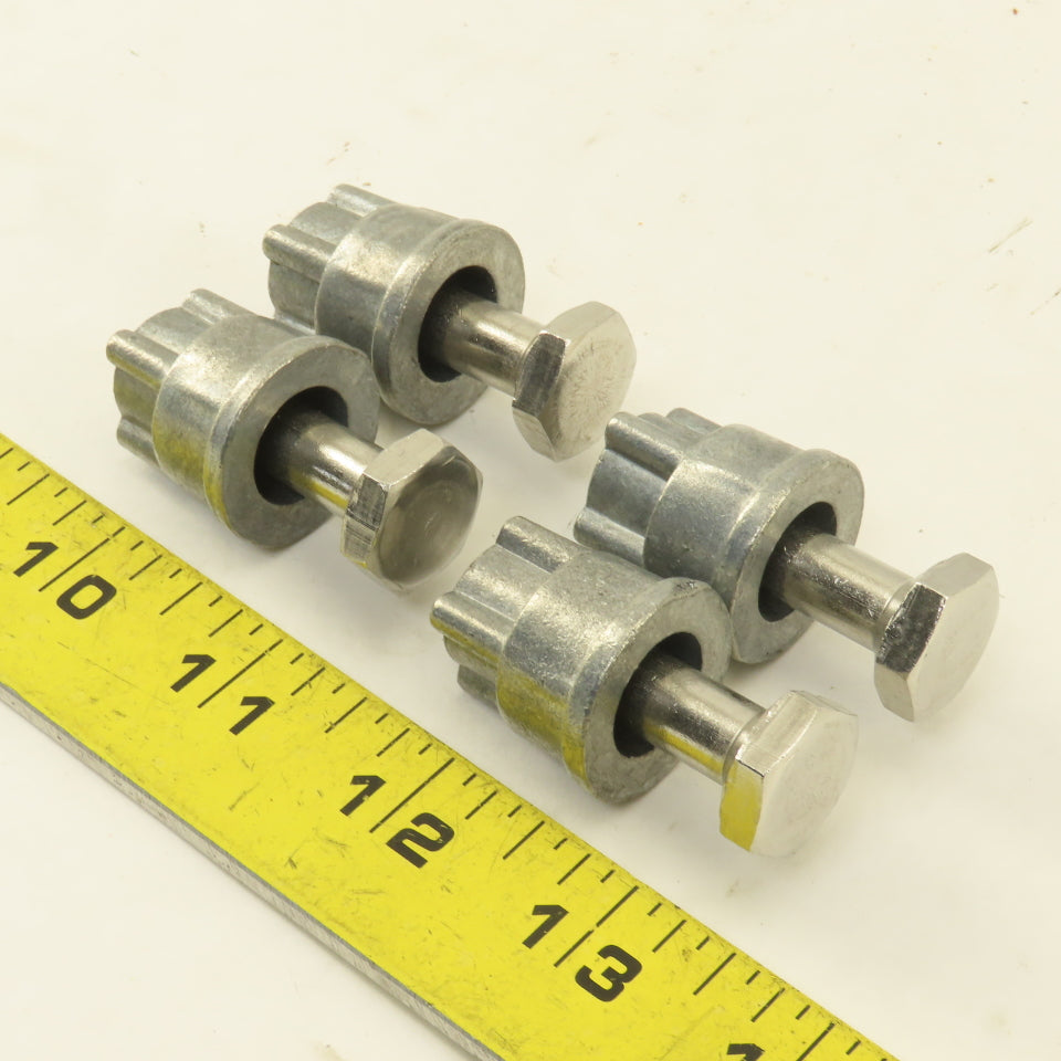 Quantum Storage 5/16" x 1-1/2" Modular Shelving Rack Leveling Feet Lot Of 4