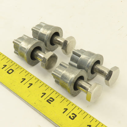 Quantum Storage 5/16" x 1-1/2" Modular Shelving Rack Leveling Feet Lot Of 4