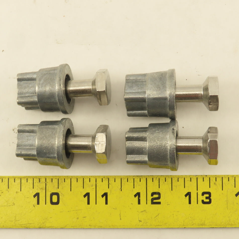 Quantum Storage 5/16" x 1-1/2" Modular Shelving Rack Leveling Feet Lot Of 4