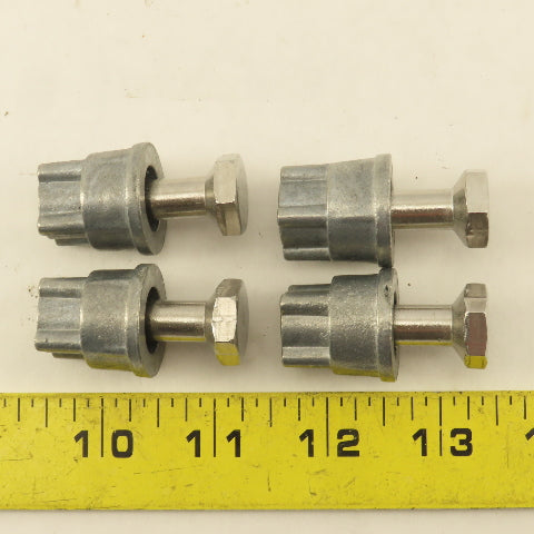 Quantum Storage 5/16" x 1-1/2" Modular Shelving Rack Leveling Feet Lot Of 4