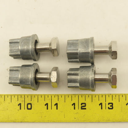Quantum Storage 5/16" x 1-1/2" Modular Shelving Rack Leveling Feet Lot Of 4