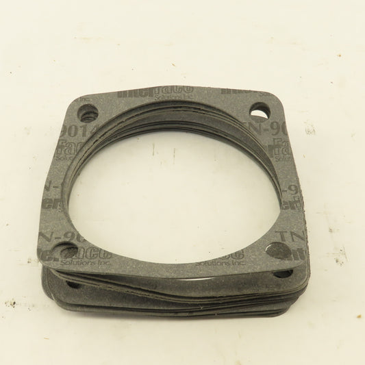 4-1/8" ID Flange Gasket 3-1/2" Hole Centers 0.0325" Thick Lot Of 10