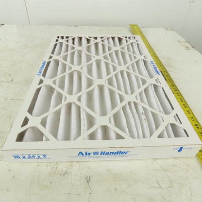 Air Handler 6B952 Pleated Air Filter,16x24x2 MERV 8 Lot of 11