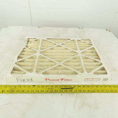 Facet FME 40 Pleated Air Filter 18x24x2 Heavy Duty Extended Life Lot of 12