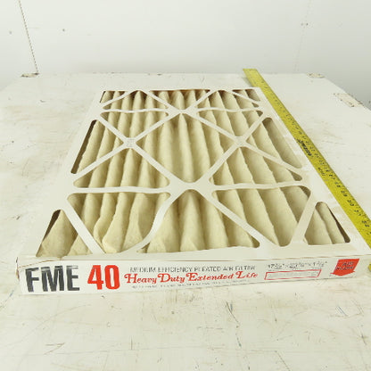 Facet FME 40 Pleated Air Filter 18x24x2 Heavy Duty Extended Life Lot of 12