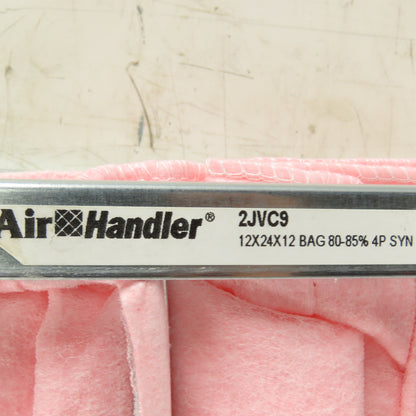 Air Handler 2JVC9 12x24x22 Bag Filter 80-85% 4P SYN Lot of 4