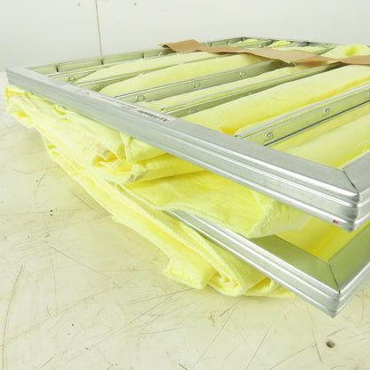 Air Handler 2JUY4 20x20x22 6 Pocket Filter Yellow 90-95%  Lot of 2