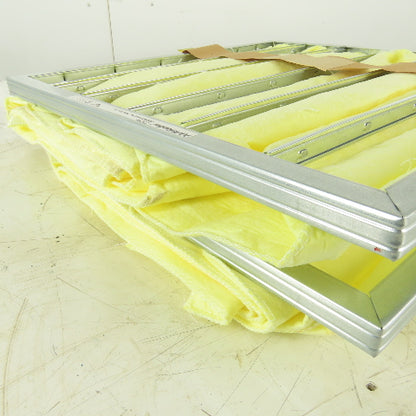 Air Handler 2JUY4 20x20x22 6 Pocket Filter Yellow 90-95%  Lot of 2