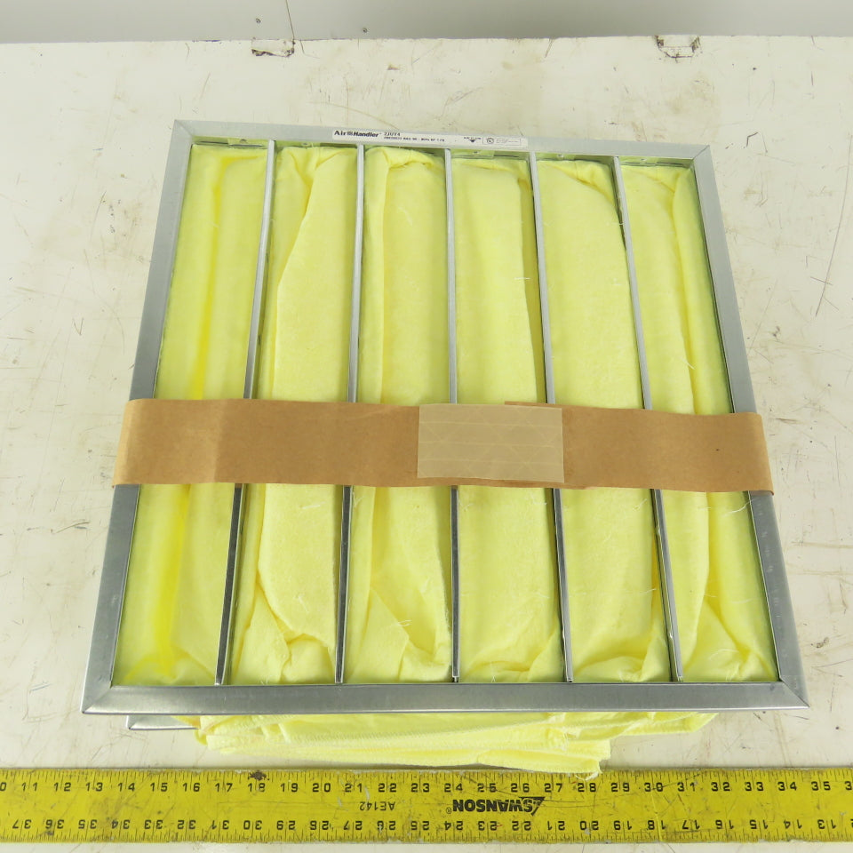 Air Handler 2JUY4 20x20x22 6 Pocket Filter Yellow 90-95%  Lot of 2
