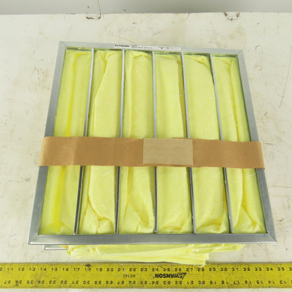 Air Handler 2JUY4 20x20x22 6 Pocket Filter Yellow 90-95%  Lot of 2