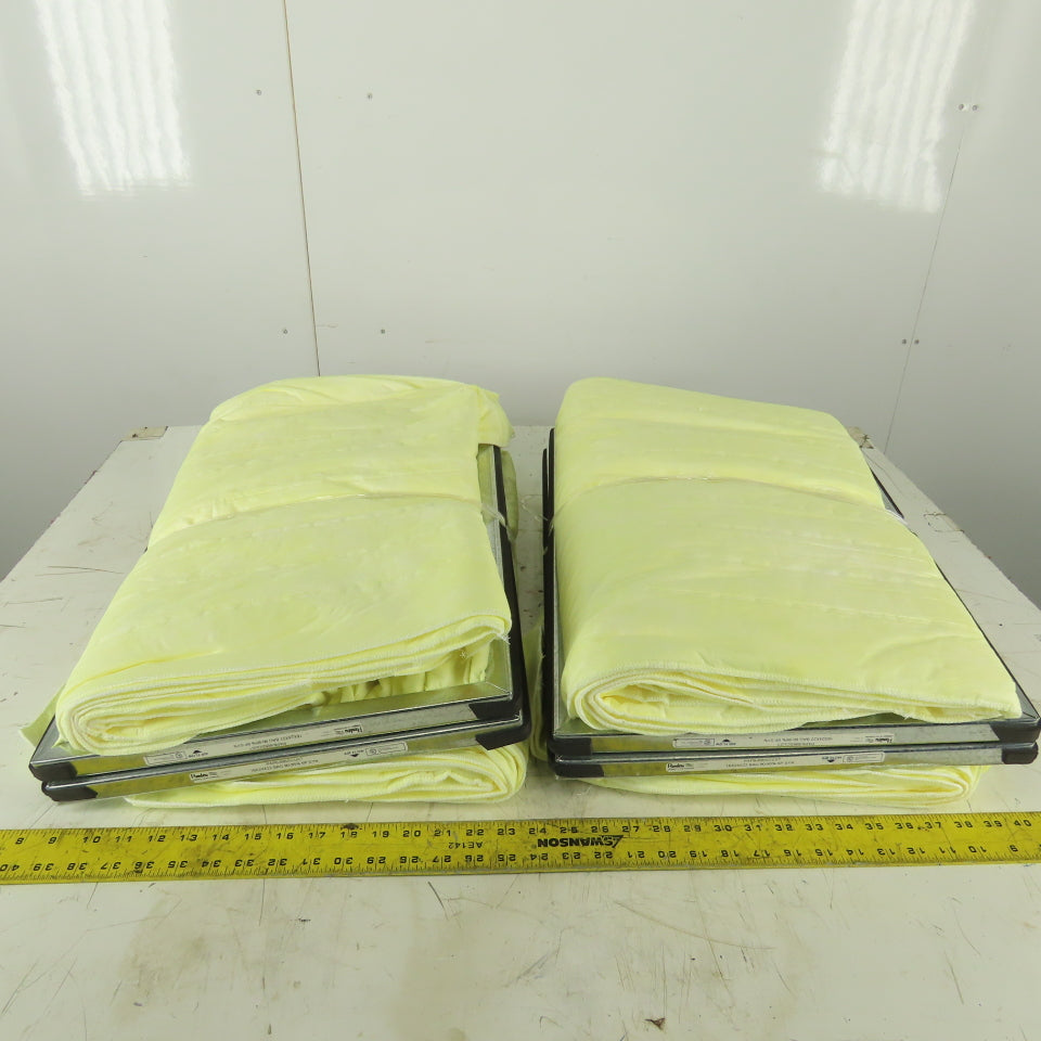Air Handler PAP8-695SCUST 16x24x22 Bag Filter 90-95% Yellow Synthetic 6P Lot of 4
