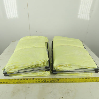 Air Handler PAP8-695SCUST 16x24x22 Bag Filter 90-95% Yellow Synthetic 6P Lot of 4