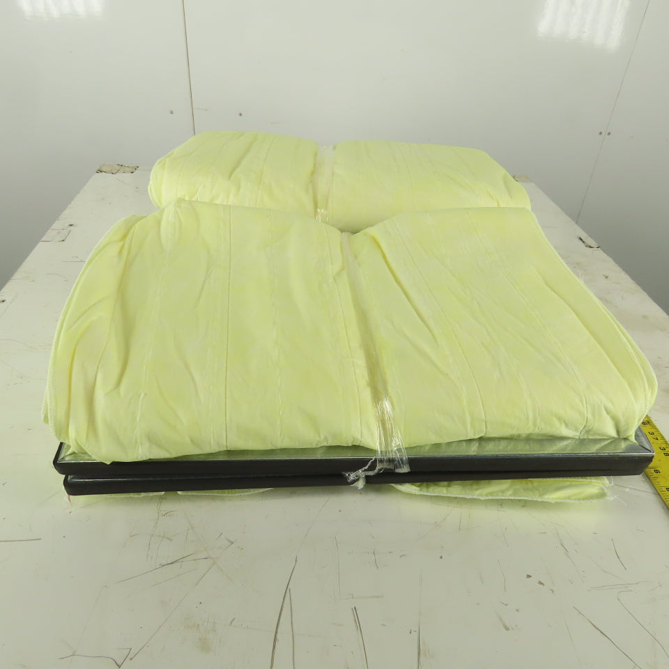 Air Handler PAP8-695SCUST 16x24x22 Bag Filter 90-95% Yellow Synthetic 6P Lot of 4