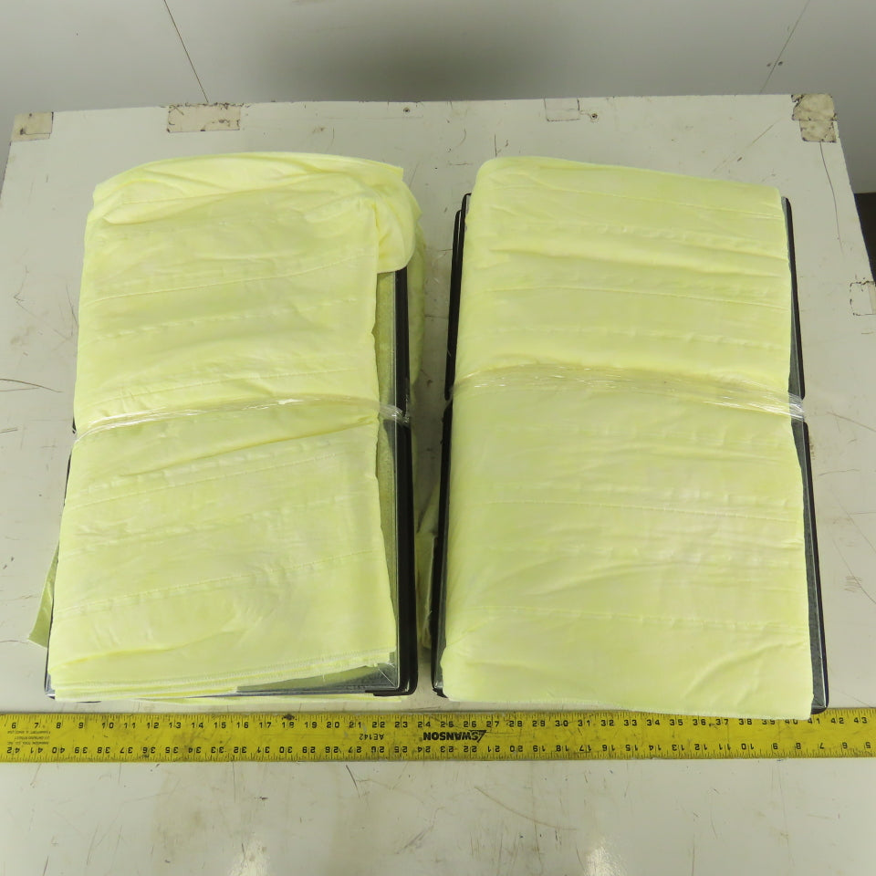 Air Handler PAP8-695SCUST 16x24x22 Bag Filter 90-95% Yellow Synthetic 6P Lot of 4