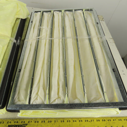 Air Handler PAP8-695SCUST 16x24x22 Bag Filter 90-95% Yellow Synthetic 6P Lot of 4