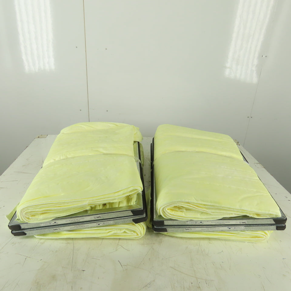 Air Handler PAP8-695SCUST 16x24x22 Bag Filter 90-95% Yellow Synthetic 6P Lot of 4