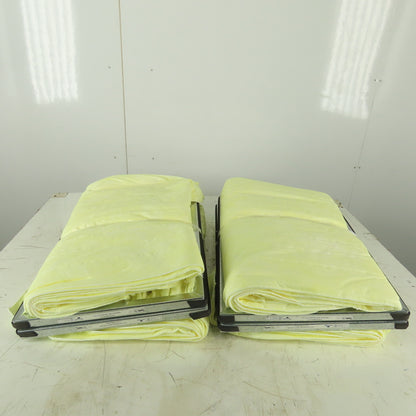 Air Handler PAP8-695SCUST 16x24x22 Bag Filter 90-95% Yellow Synthetic 6P Lot of 4